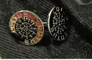 Pendientes Lotus Plata y Ónix