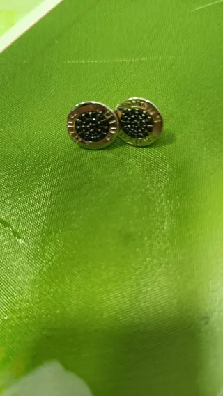 Pendientes Lotus Plata y Ónix