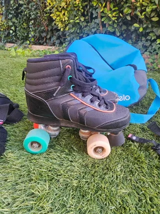 Patines Oxelo con protecciones y bolsa