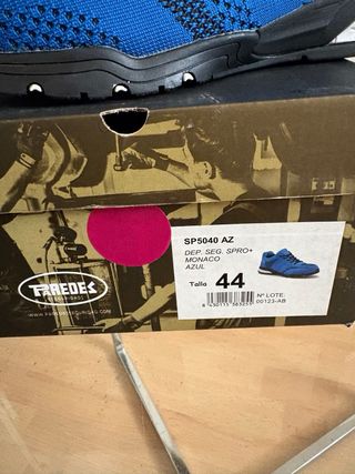 Zapatos de Seguridad Paredes SP5040 AZ Talla 44