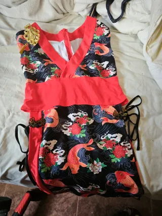 Traje estilo kimono japonés talla S