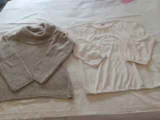 Jersey y blusa talla L blusa marfil sin estrenar