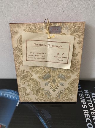 Cuadro floral pintado a mano vintage