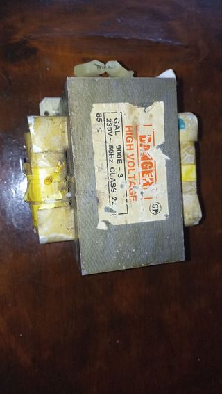 Transformador Alta Tensión Microondas
