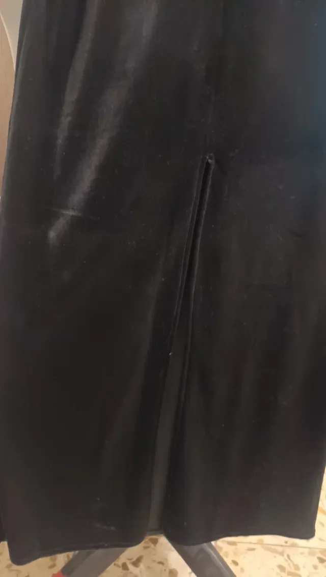 Vestido negro de terciopelo