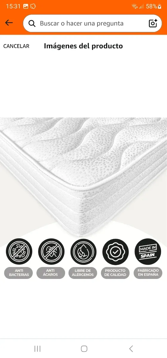 Colchón Viscoelástico 100x180cm Nuevo