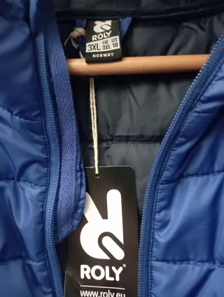 Anorak nuevo con capucha T-3XL azul eléctrico