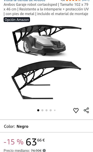 Arebos Garaje robot cortacésped | Tamaño 102 x 79 x 46 cm