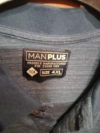 Polo MANPLUS Hombre Azul Talla 4XL