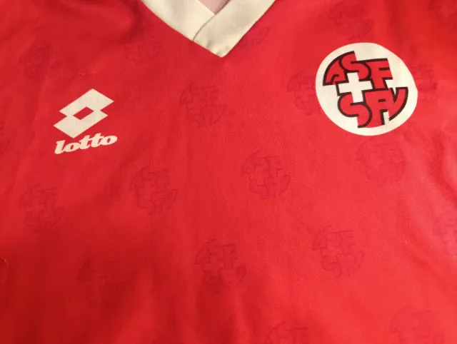 Camiseta Suiza Mundial USA 94 Lotto Vintage