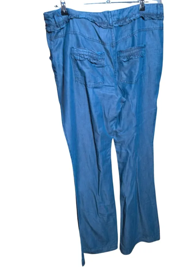 Pantalón AMITIÉ Lyocell Volantes Talla 46