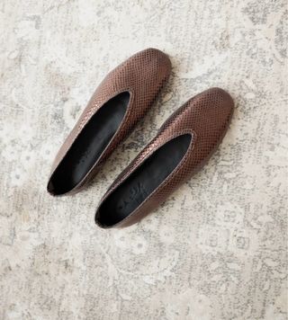 Bailarinas MAS34 Valeria Laminado Café