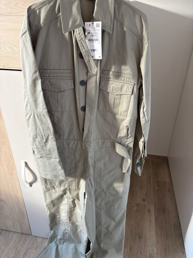 Mono Zara Talla M Beige Nuevo