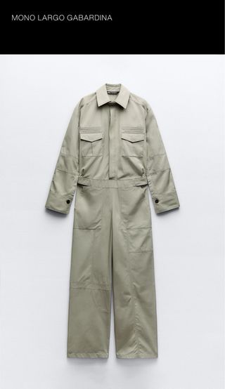 Mono Zara Talla M Beige Nuevo