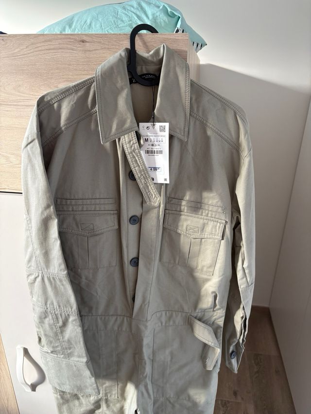 Mono Zara Talla M Beige Nuevo