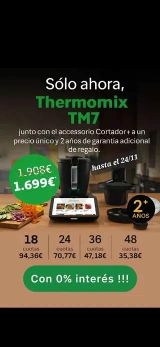Thermomix TM7 con accesorio Cortador+