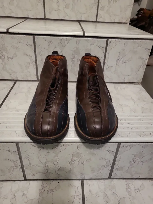 Scarpe uomo blu e marroni