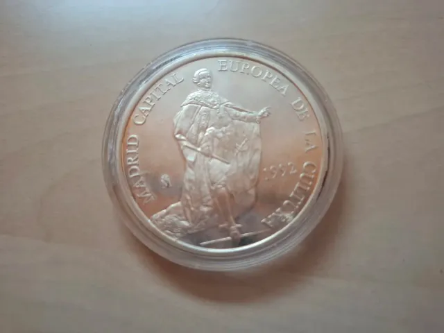 Moneda 5 ECU Madrid 1992. Onza de plata