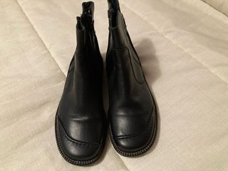 Botines de piel negros talla 36