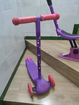 Patinete infantil 3 ruedas morado