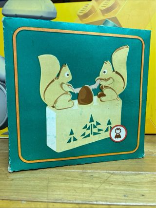 Carillon Legno Scoiattoli Vintage