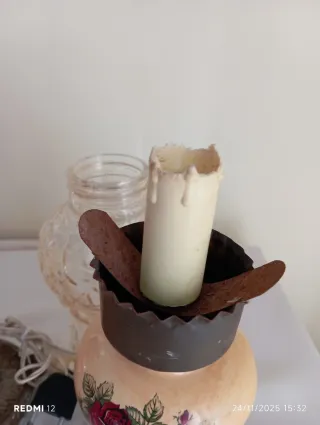 Coppia Lampade Vintage Anni '60 Disegno Floreale