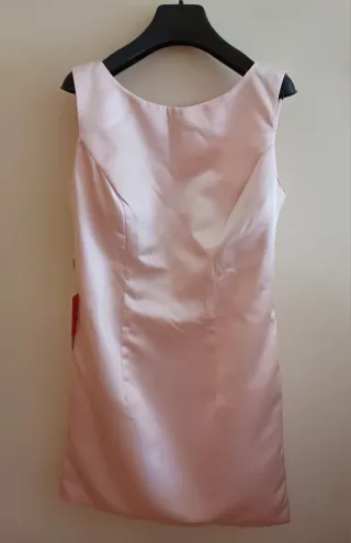 Conjunto Vestido y Chaqueta Rosa Palo Raso