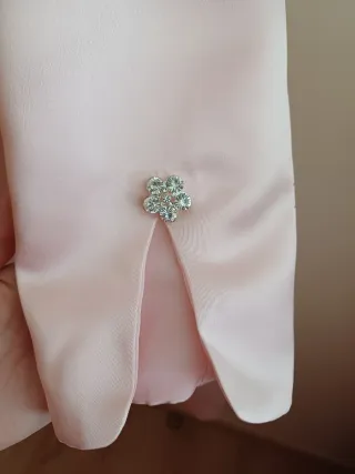 Conjunto Vestido y Chaqueta Rosa Palo Raso