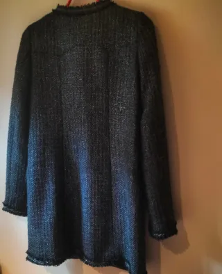 Chaqueta Zara Negra y Gris