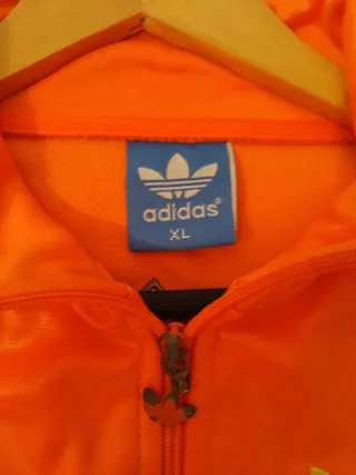 Giacca Adidas Donna Arancione Logo Multicolor