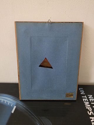 Miniatura floral vintage pintada a mano