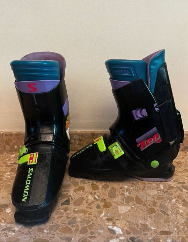 Botas de esquí Salomon Hombre Negro Morado
