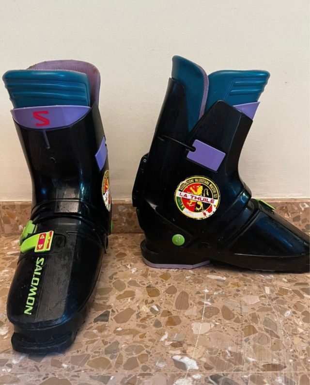 Botas de esquí Salomon Hombre Negro Morado