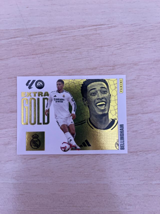 1 Cromo speciale Extra Gold del Real Madrid
