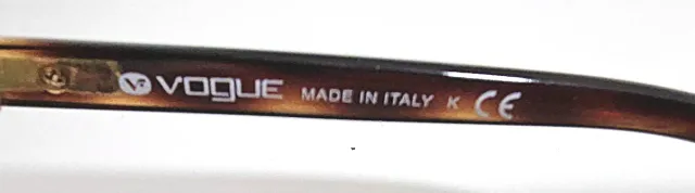 Gafas Vogue marrones y doradas, auténticas.