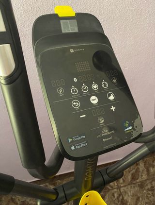 Bicicleta Elíptica Gris y Negra