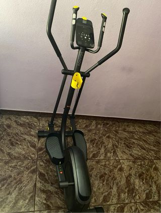 Bicicleta Elíptica Gris y Negra