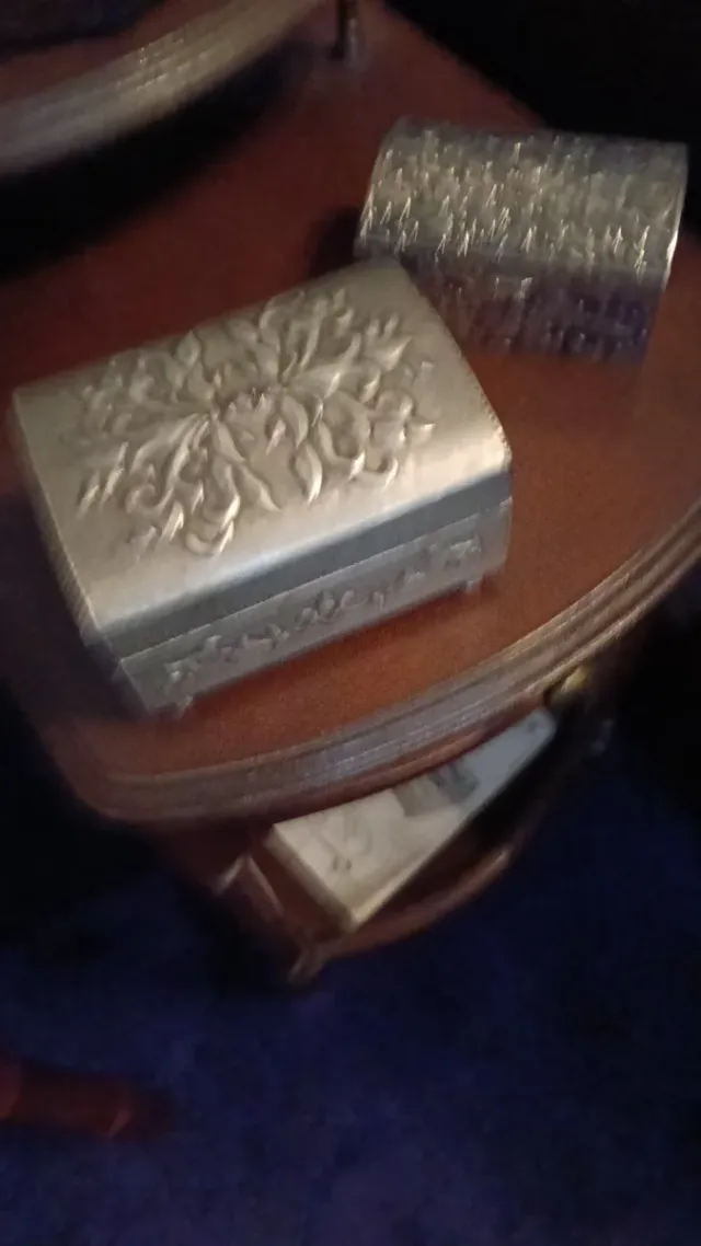 Dúo de cajas decorativas