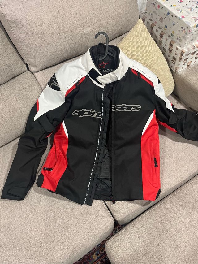 Chaqueta Moto Alpinestars Hombre Negra Roja