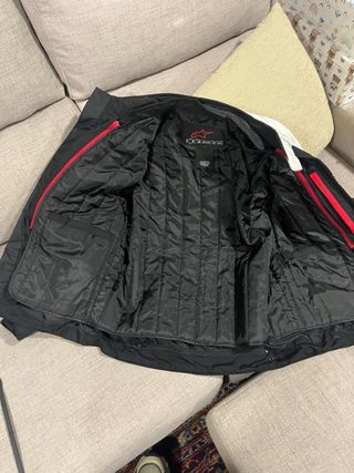 Chaqueta Moto Alpinestars Hombre Negra Roja