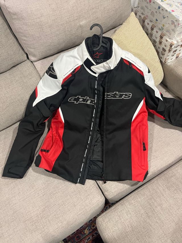 Chaqueta Moto Alpinestars Hombre Negra Roja