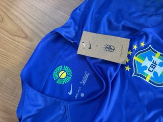 Camiseta Brasil x Corteiz Nike Azul/Verde