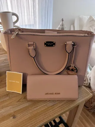 Bolso y cartera Michael Kors rosa NUEVO SIN USO