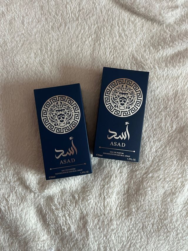 2 perfumes Asad Azul 50ml