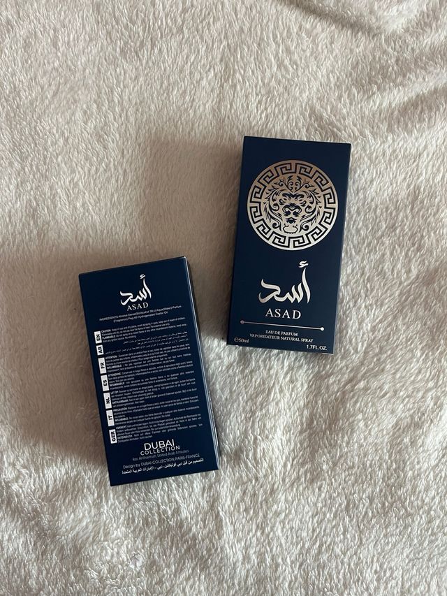 2 perfumes Asad Azul 50ml