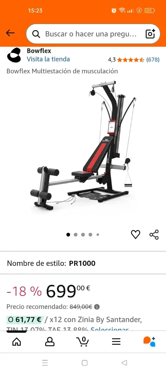Multifuncional Bowflex Gym PR1000