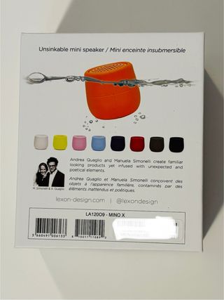 Altavoz BT Flotante Lexon Mino X Orange nuevo