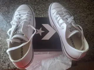 Zapatillas Converse Piel Blancas Talla 37