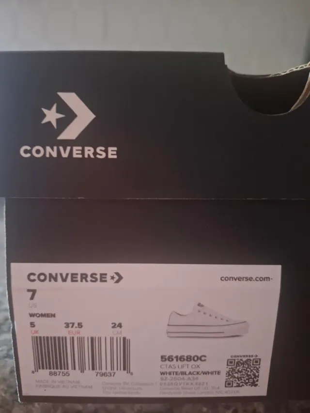 Zapatillas Converse Piel Blancas Talla 37