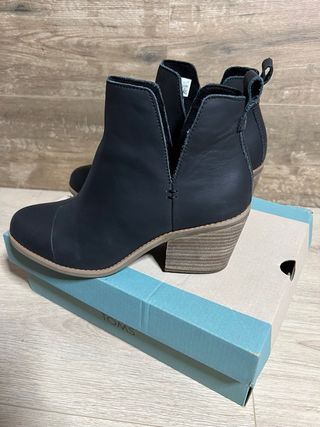 Botines TOMS Everly Piel Negro Talla 37.5